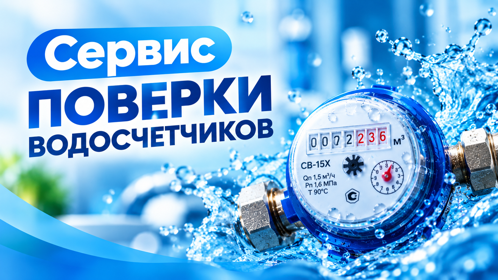 Поверка водосчётчиков: удобная подача заявки через сайт